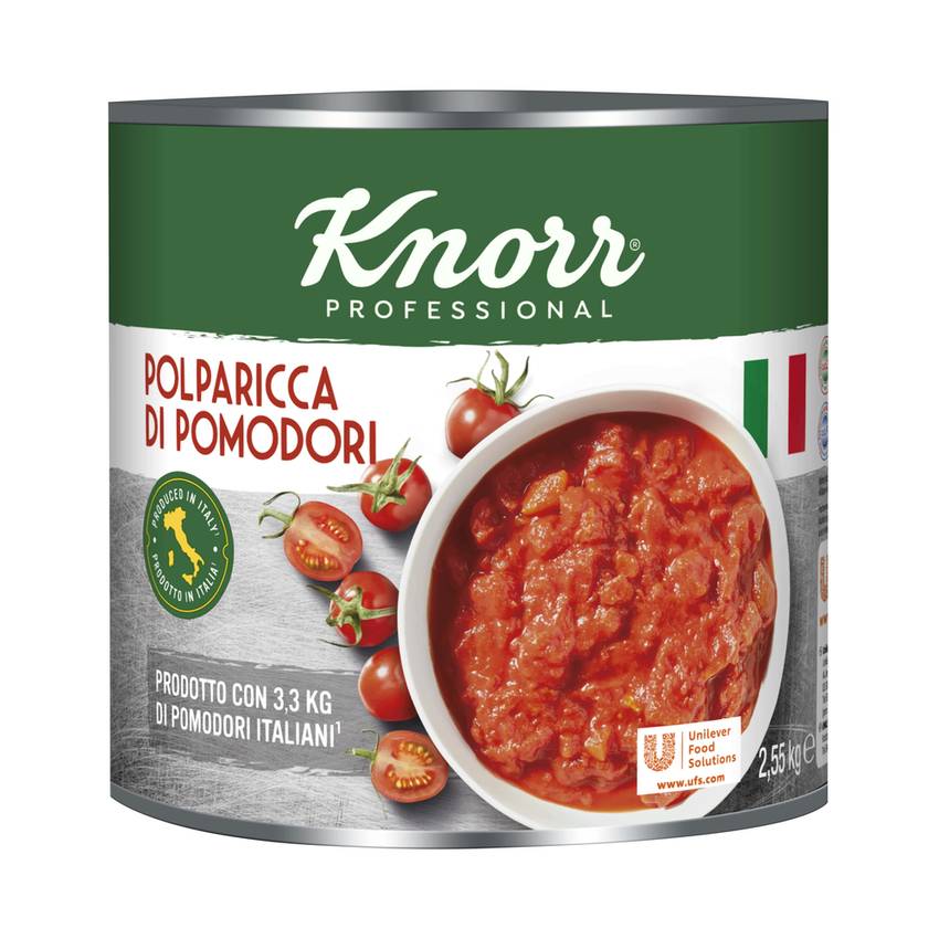 Knorr Tükeldatud ja kooritud tomatid mahlas 2,55 kg - 